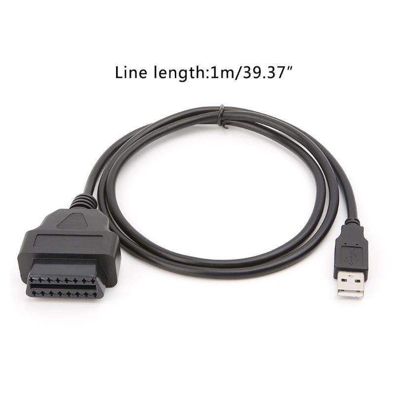 16-pin-obd-2-to-usb-port-อะแดปเตอร์ชาร์จสำหรับเชื่อมต่อสายเคเบิ้ล