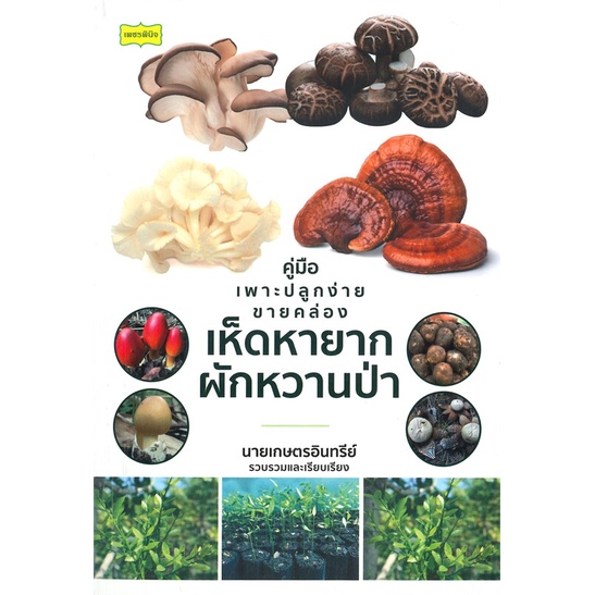 หนังสือ-คู่มือเพาะปลูกง่ายฯเห็ดหายาก-ผักหวานป่า-เพชรพินิจ