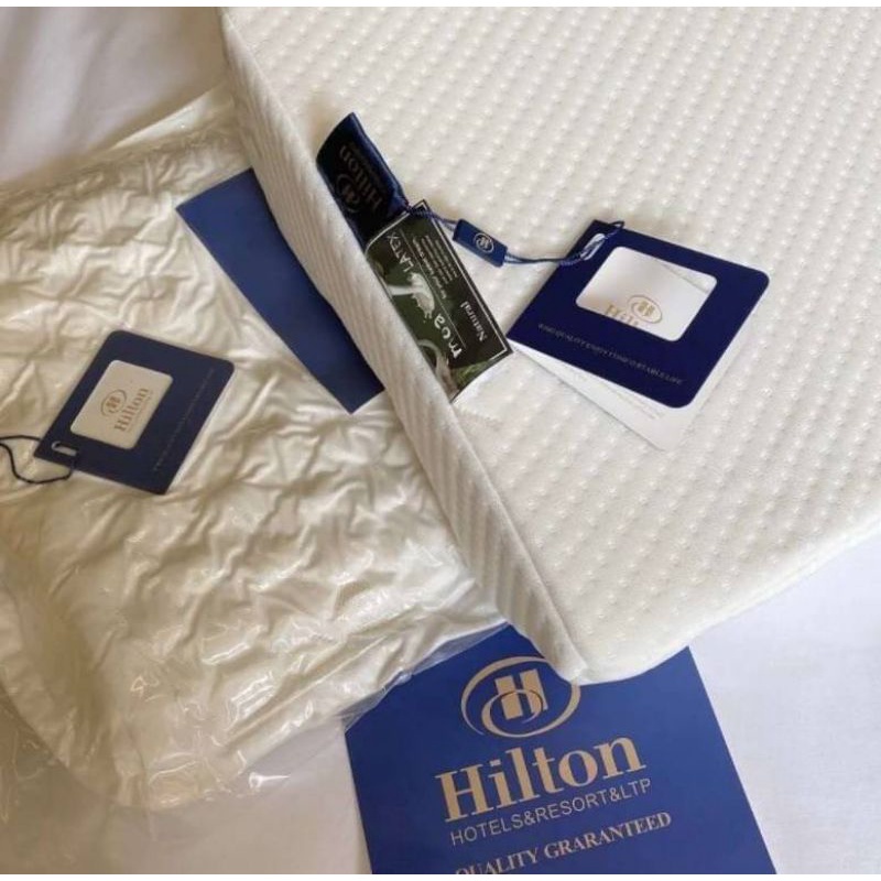 hilton-หมอนหนุนเพื่อสุขภาพ-หมอน-โรงแรม-5-ดาว-หมอนยางพาราพร้อมส่งจ้าrj001