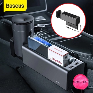 ภาพหน้าปกสินค้า💜ถูกจริง/ส่งไว📦Baseus ที่เก็บของข้างเบาะ ใส่ของในรถ (มี Port USB 2 ช่อง) Organizer Auto Seat Gap Storage BOX Car Box ที่เกี่ยวข้อง
