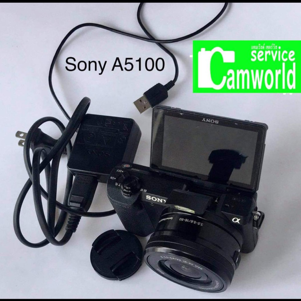 sony-a5100-kit-16-50mm-wifi-black-white-มือสอง-สภาพดี-เชื่อถือได้-สินค้ามีรับประกันคุณภาพ-90-วัน