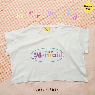 จัดส่งได้ตลอดเวลาเสื้อ Mermaid มีอก32-50 Dream Big Tshirt