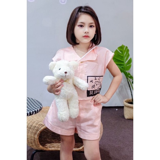 tp-naa-แฟชั่นเด็ก-ชุดเซ็ทเด็ก-ชุดเซทสไตล์มินิมอล-แถมหมีใหญ่มาก