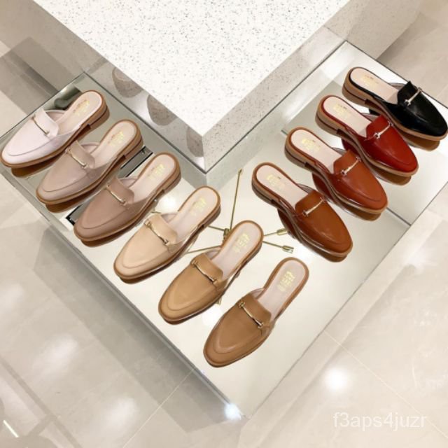 sellseira-new-penny-loafers-รองเท้าผู้หญิง-รองเท้าเปิดส้น-โลฟเฟอร์-อะไหล่ทอง