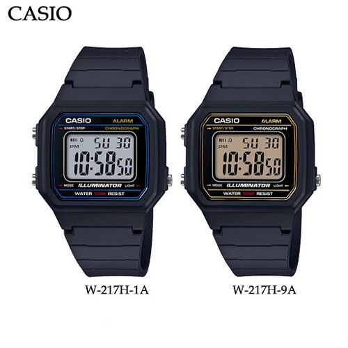 ภาพหน้าปกสินค้าCasio Standard นาฬิกาข้อมือผู้ชาย สายเรซิ่น รุ่น W-217H,W-217H-1A,W-217H-1AVDF,W-217H-9A,W-217H-9AVDF