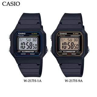 ภาพขนาดย่อของสินค้าCasio Standard นาฬิกาข้อมือผู้ชาย สายเรซิ่น รุ่น W-217H,W-217H-1A,W-217H-1AVDF,W-217H-9A,W-217H-9AVDF