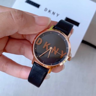 (ผ่อน0%) นาฬิกา DKNY NY2842 The Modernist Quartz สายหนังสีดำ หน้าปัด 32 มม.