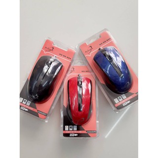 MOUSE เมาส์ต่อคอม เป็นหัวแบนยูเอสบีWS-MS-834 Optical USB 1000DPI Support windoows 7/8/10ใช้ได้ทุกุ สัญญานดี แข็งแรงทนทาน