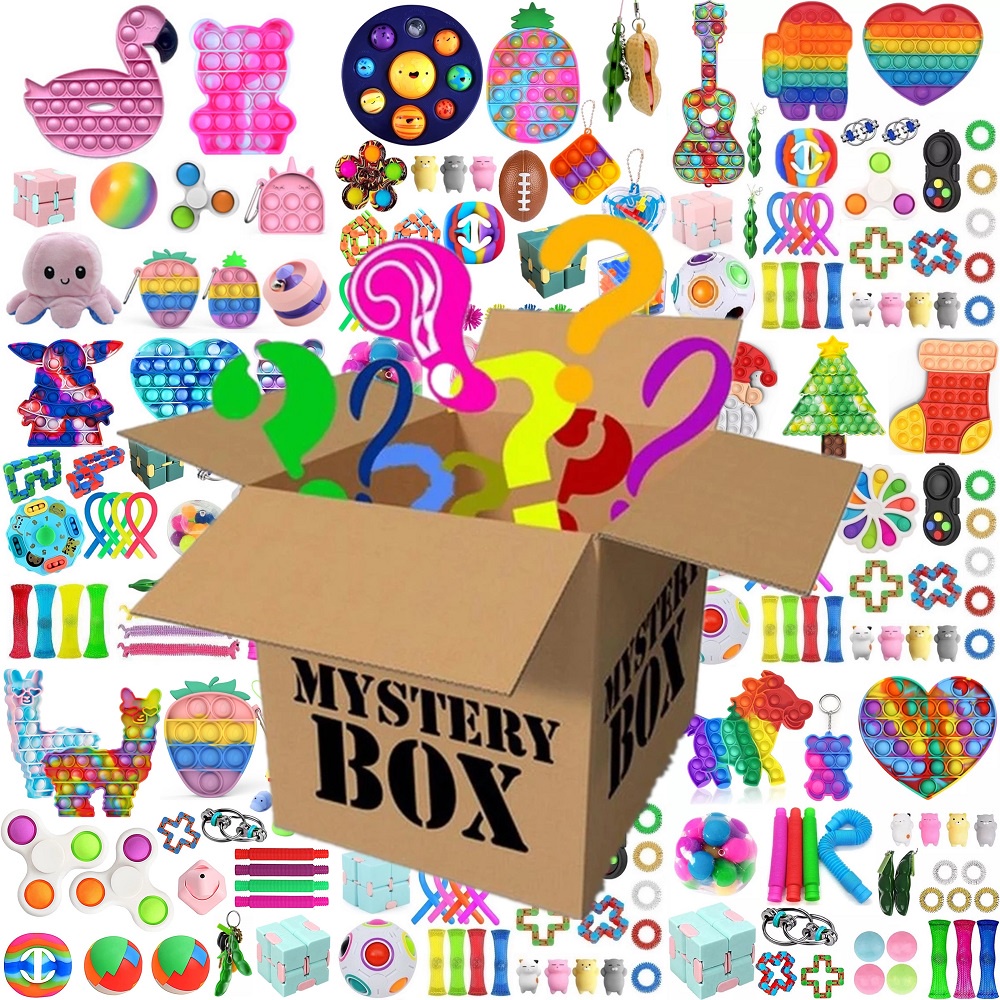 ของเล่น Fidget Toy Pack Mystery Box Surprise Gift Push Bubble Fidget