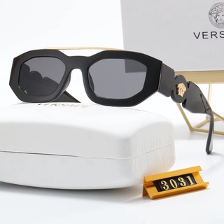 ใหม่ Versace แว่นตากันแดด ทรงสี่เหลี่ยม หรูหรา เหมาะกับการขับขี่ กลางแจ้ง แฟชั่นเรโทร สําหรับผู้ชาย และผู้หญิง uv400