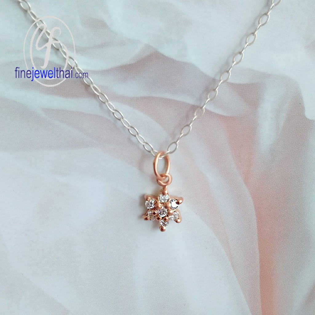 finejewelthai-จี้เงินแท้-จี้เพชร-เงินแท้-silver-diamond-cz-pendant-p1080cz00e-pg