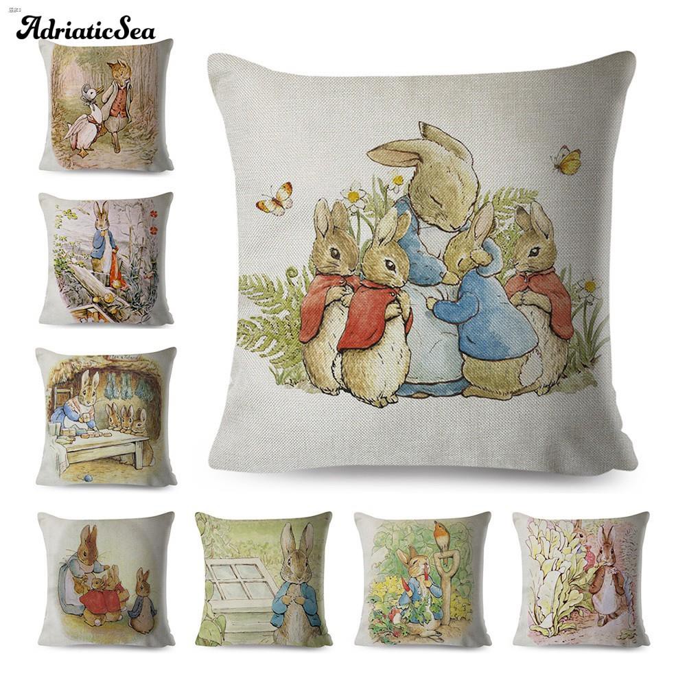 ปลอกหมอนสี่เหลี่ยมลายการ์ตูน-peter-rabbit