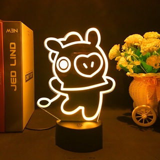 Bt21 โคมไฟตั้งโต๊ะ led รูปการ์ตูน BTS SHOOKY CHIMMY COOKY MANG RJ KOYA 3d ของขวัญวันเกิด สร้างสรรค์ สําหรับตกแต่ง