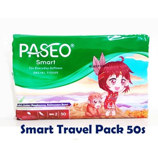 ทิชชู่ Paseo SMART Travel Pack 2 ชั้น 50 วินาที