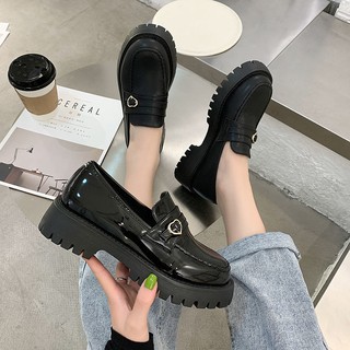 ภาพขนาดย่อของสินค้าReady stock 35-43 รองเท้าผู้หญิงขนาดใหญ่ปากตื้นรองเท้าหนังขนาดเล็กนักเรียนหญิง 41 ญี่ปุ่นย้อนยุคสไตล์อังกฤษรอบนิ้วเท้