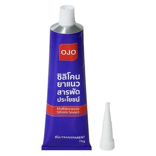 MULTIPURPOSE SILICONE SEALANT OJO NEUTRAL 75G CLEAR ซิลิโคนไร้กรด OJO 75 กรัม สีใส วัสดุประสานและอุดรอยรั่ว เคมีภัณฑ์ก่อ