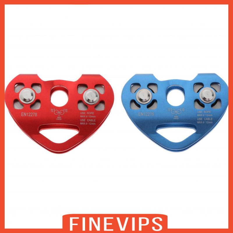 finevips-รอกคู่-30kn-หัวเข็มขัดคาราบิเนอร์-สีแดง-สําหรับปีนเขา