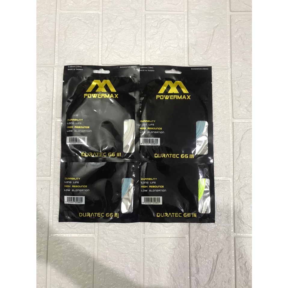สายแบดมินตัน Powermax Power Max Duratec 66 III ORIGINAL 100% | Shopee ...
