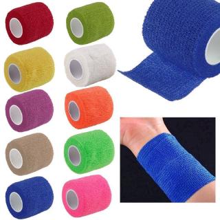 สินค้า Self-Adhesive Colorful Elastic Bandage First Aid / Medical Health Care  Treatment Gauze Tape / Elastoplast For Knee Support Pads Finger Ankle Palm Shoulder