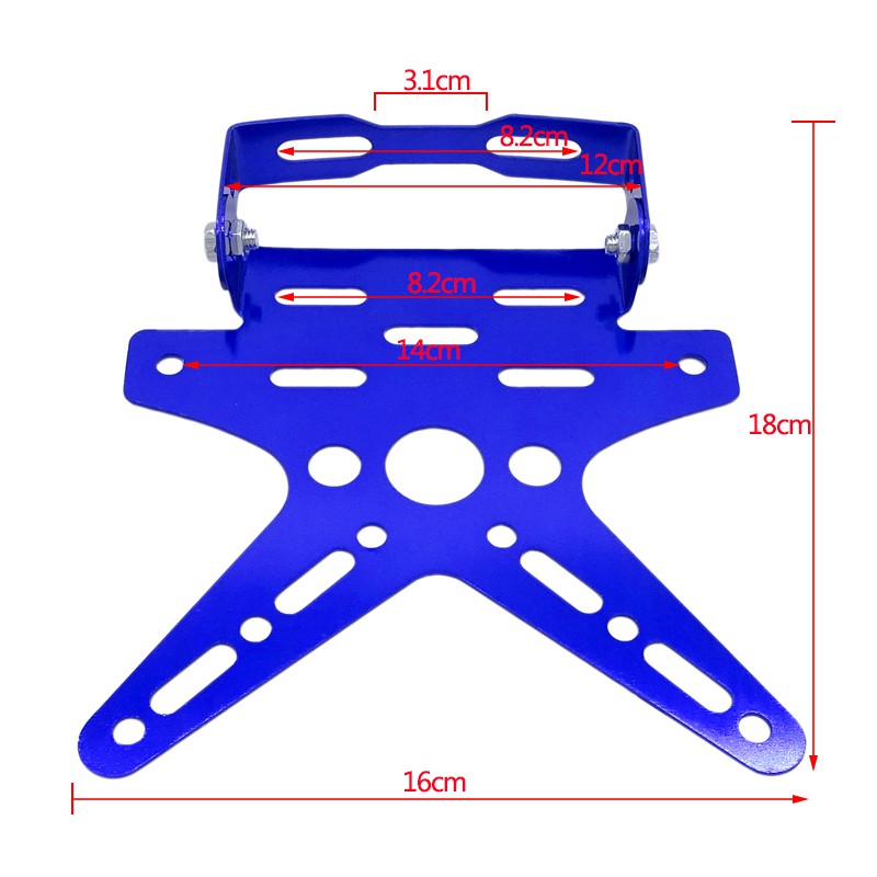 ยูนิเวอร์แซรถจักรยานยนต์ป้ายทะเบียนผู้ถืออลูมิเนียม-mount-bracket-ปรับได้มอเตอร์ไซด์-holder-ไฟท้าย