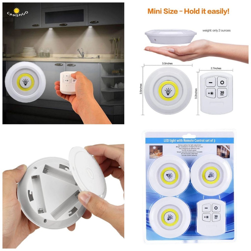 superhomeshopไฟติดผนัง-led-พร้อมรีโมท-หลอดไฟ-ชุด-3-ดวง-รีโมท-ปรับไฟได้-3-ระดับ-รุ่น-led-light-remote-control-set3-6j