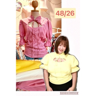 เสื้อสาวอวบ แฟชั่นสาวอวบ อก48ยาว26