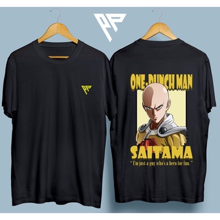 ✑┅เสื้อยืดสําหรับผู้ชาย株式会社 ♘ ไซตามะ One-Punch Man Pimped Pixels ผ้าฝ้าย Tshirt ke4