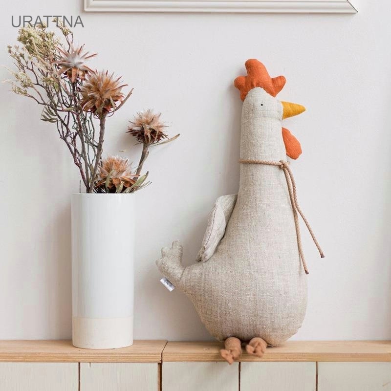 urattna-ตุ๊กตาไก่น่ารัก-แบบนิ่ม-ตุ๊กตาไก่-สําหรับตกแต่งห้องเด็ก