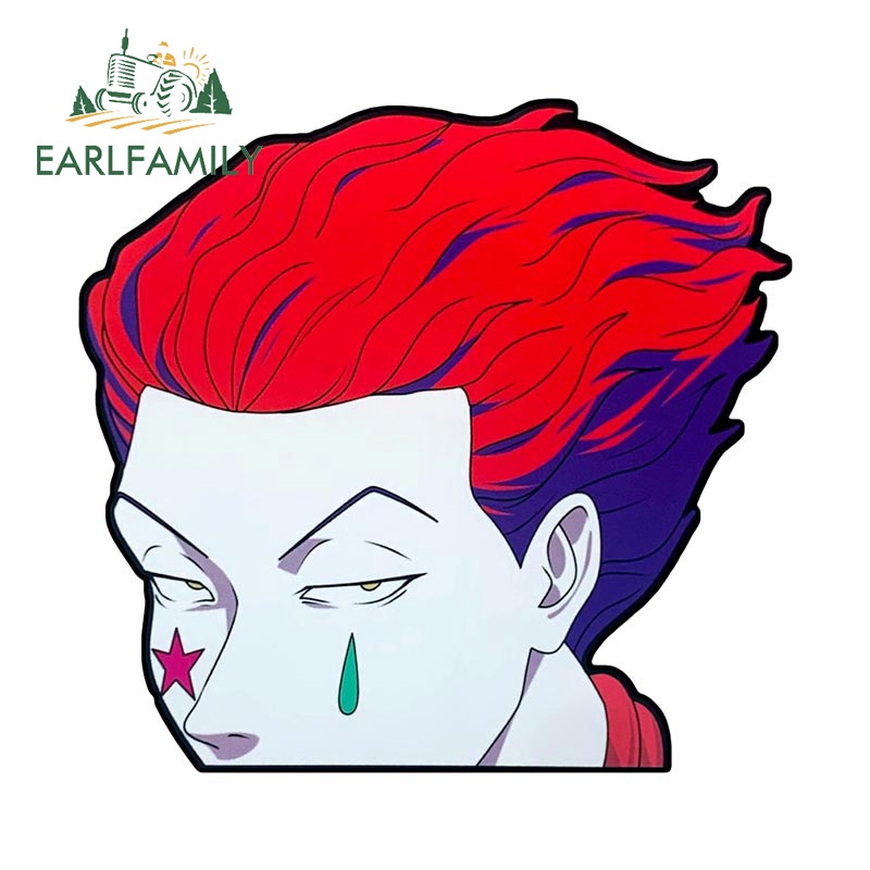 earlfamily-สติกเกอร์ไวนิล-ลาย-hunter-x-hunter-hisoka-ขนาด-13-ซม-x-12-3-ซม-สําหรับตกแต่งรถยนต์-แล็ปท็อป