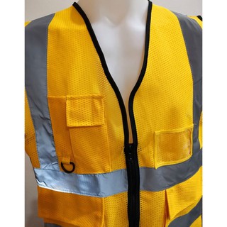 ภาพขนาดย่อของภาพหน้าปกสินค้าเสื้อสะท้อน 5 กระเป๋า งานตาข่าย จากร้าน ikkyusafety บน Shopee