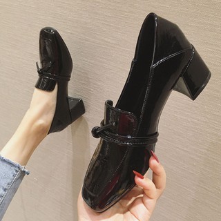 ภาพหน้าปกสินค้าใหม่รองเท้าหนังขนาดเล็กวินเทจรองเท้าหนังผู้หญิงส้นสูงสไตล์อังกฤษ ซึ่งคุณอาจชอบราคาและรีวิวของสินค้านี้