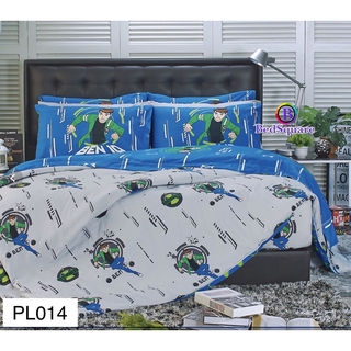 Satin Plus ชุดผ้าปูที่นอน (ไม่รวมผ้านวม) พิมพ์ลาย PL014 ลิขสิทธิ์แท้