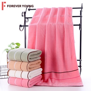 TForever Young-ผ้าเช็ดตัว ผ้าขนหนูอาบน้ํา ผ้าฝ้าย 100% หนา 70*140 ผืนใหญ่ นุ่ม แห้งเร็วMS-6018