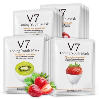 สินค้า มาส์กหน้าV7 Toning Youth Mask  หน้าใสเพิ่มความชุ่มชื่นให้กับผิว มีวิตามินรวม 7 ชนิด ผิวเนียนนุ่มชุ่มชื้น