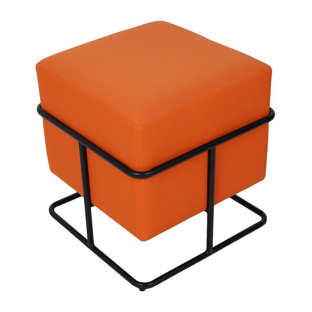สตูลเหลี่ยม-furdini-joint-m-60313-46-สีส้ม-มอบประโยชน์การใช้งานที่คุ้มค่าด้วยสตูล-จากแบรนด์-furdini-เบาะที่นั่งบุด้วยฟอง