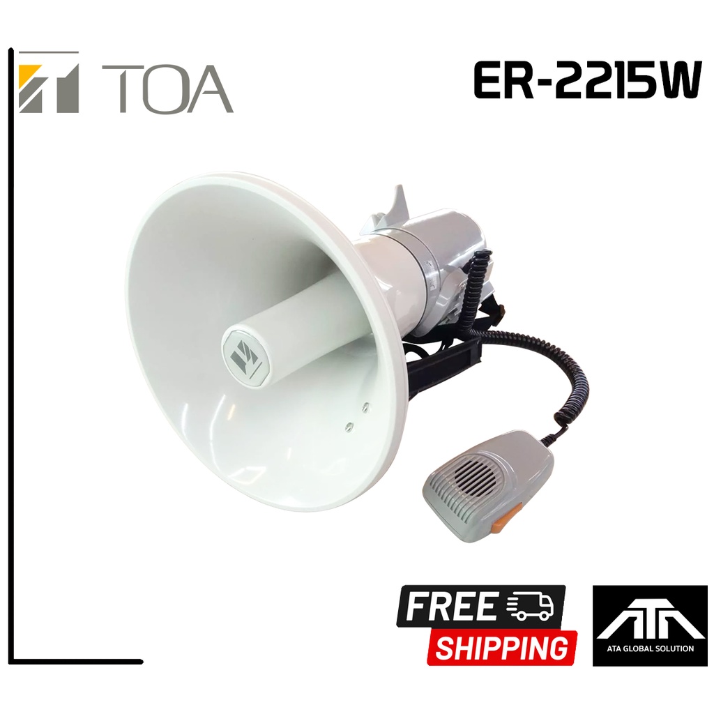 toa-er-2215w-โทรโข่งแบบสะพายไหล่-ขนาด-15-วัตต์-โทรโข่งใช้งานสนาม-โทรโข่งสะพายไหล่-โทรโข่งtoa-er-2215w-er2215w