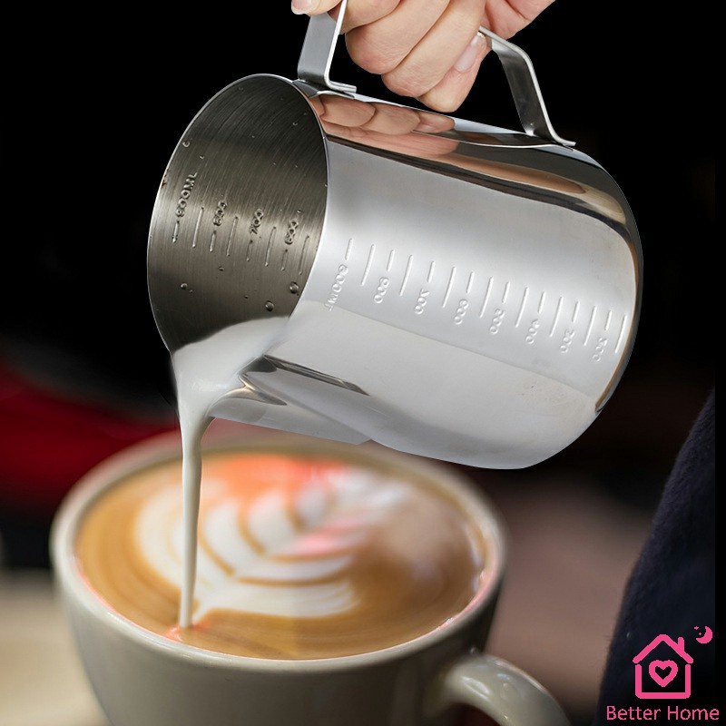 พิชเชอร์-เหยือกเทฟองนม-ใช้สตรีมฟอง-แต่หน้ากาแฟ-นมmilk-foam-cup
