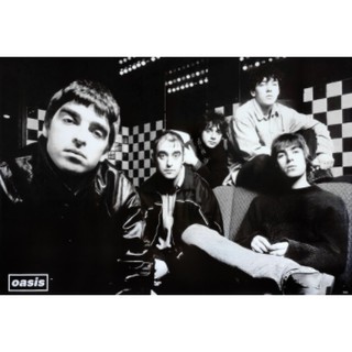 โปสเตอร์ Oasis โอเอซิส วง ดนตรี รูป ภาพ ติดผนัง สวยๆ poster 34.5 x 23.5 นิ้ว (88 x 60 ซม.โดยประมาณ)