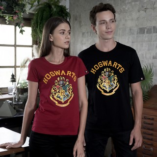 Warner Bros. Harry Potter Hogwarts  Women T-shirt เสื้อยืดผู้หญิงแฮร์รี่พอตเตอร์  สินค้าลิขสิทธ์แท้100% characters studio