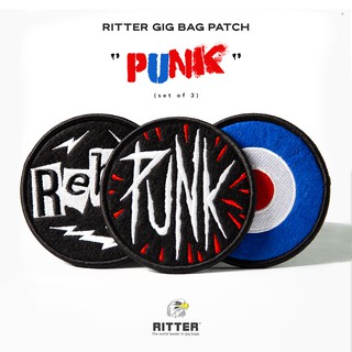 Ritter Bag Patch "Punk" Set แพทช์โลโก้ตกแต่งกระเป๋ากีตาร์รุ่น BERN 4 และ CAROUGE 3