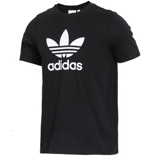 สินค้ามาใหม่ Adidass Originals trefoil เสื้อยืดแฟชั่นผู้ชายเสื้อยืดเล่นกีฬาแขนสั้นแบรนด์หรู