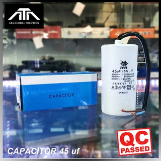 คาปา อะไหล่เครื่องซักผ้า คาปาซิเตอร์ 45 ไมโคร CAPACITOR CAP คอนแดนเซอร์ ใช้กับ เครื่องซักผ้า ปั๊มน้ำ