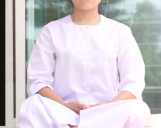 เสื้อแขนกระบอกสุภาพสตรี-สีขาวสว่าง-light-ct01