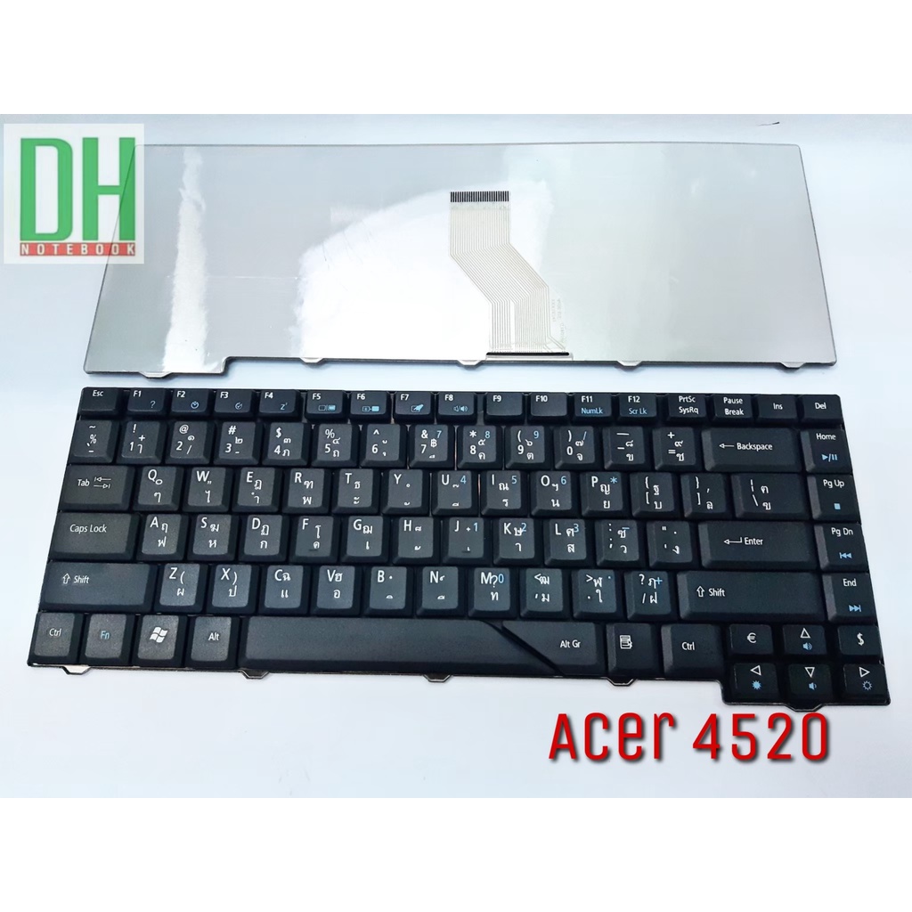 keyboard-acer-4520-สีดำ-ภาษาไทย-อังกฤษ