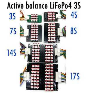 ขายถูก พร้อมส่งActive Balance LiFePo4 NMC แอคทีฟ บาลานซ์ 3s 4s 7s 8s 14s 17s 5A