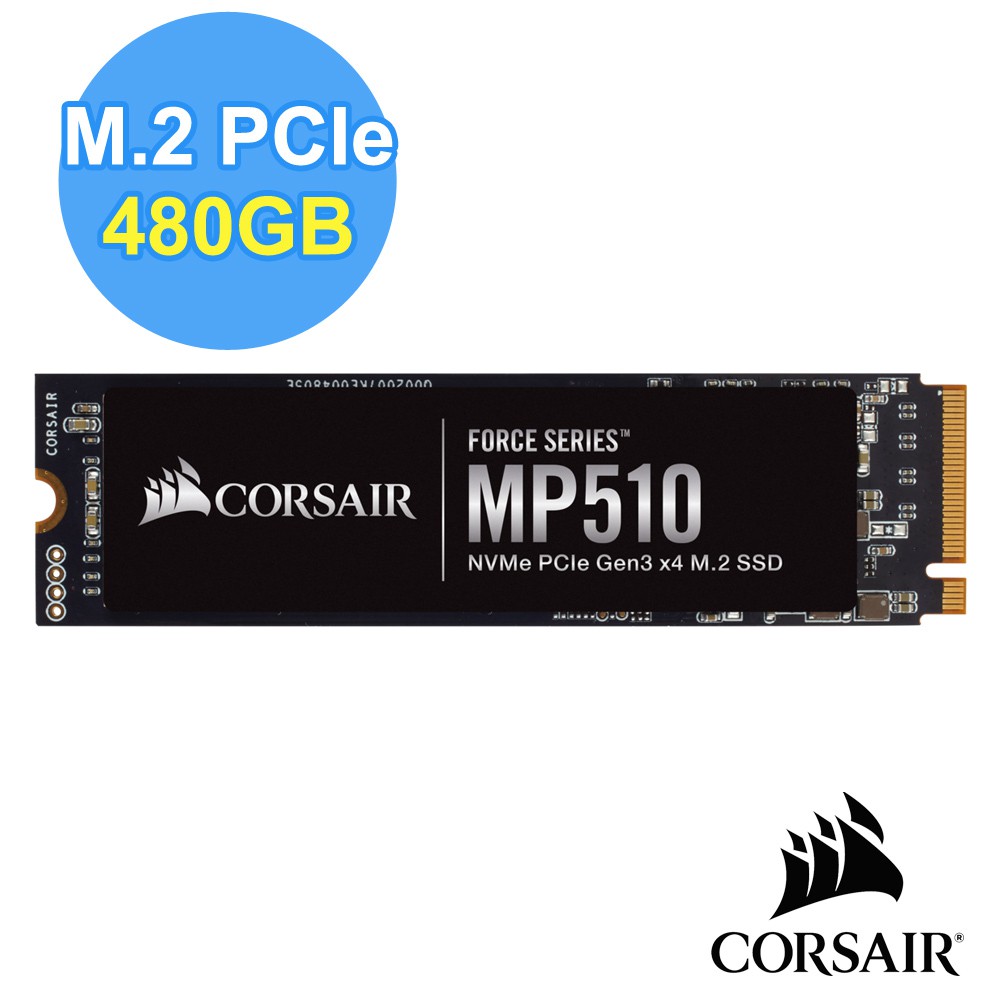 ภาพหน้าปกสินค้า480 GB SSD (เอสเอสดี) CORSAIR MP510 PCIe/NVMe M.2 2280 Warranty 5 - Y