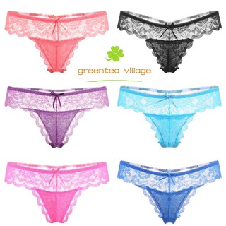 กางเกงชั้นในเซ็กซี่  จีสตริง sexy Gstring  ผ้าลูกไม้ มี3size นุ่มนิ่มสวมใส่สบาย