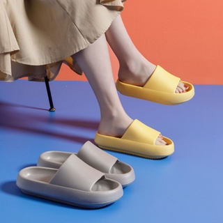 🔥คุ้มค่า รองเท้าแตะผู้หญิงสีทึบในร่มและกลางแจ้งรองเท้าแตะห้องน้ำแฟชั่นสไตล์ฤดูร้อนใหม่ SJ3005
