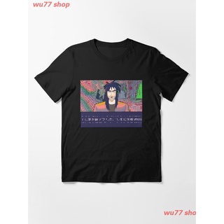 2022 Glitchcore Aesthetic Kaiji Essential T-Shirt เสื้อยืดพิมพ์ลายการ์ตูนมังงะ ดผ้าเด้ง คอกลม cotton แฟชั่น sale Unisex