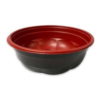 เอโร่ ชามซากุระดำแดง พร้อมฝา x 25 ชุด101220aro PP Sakura Food Bowl with Lid x 25 sets